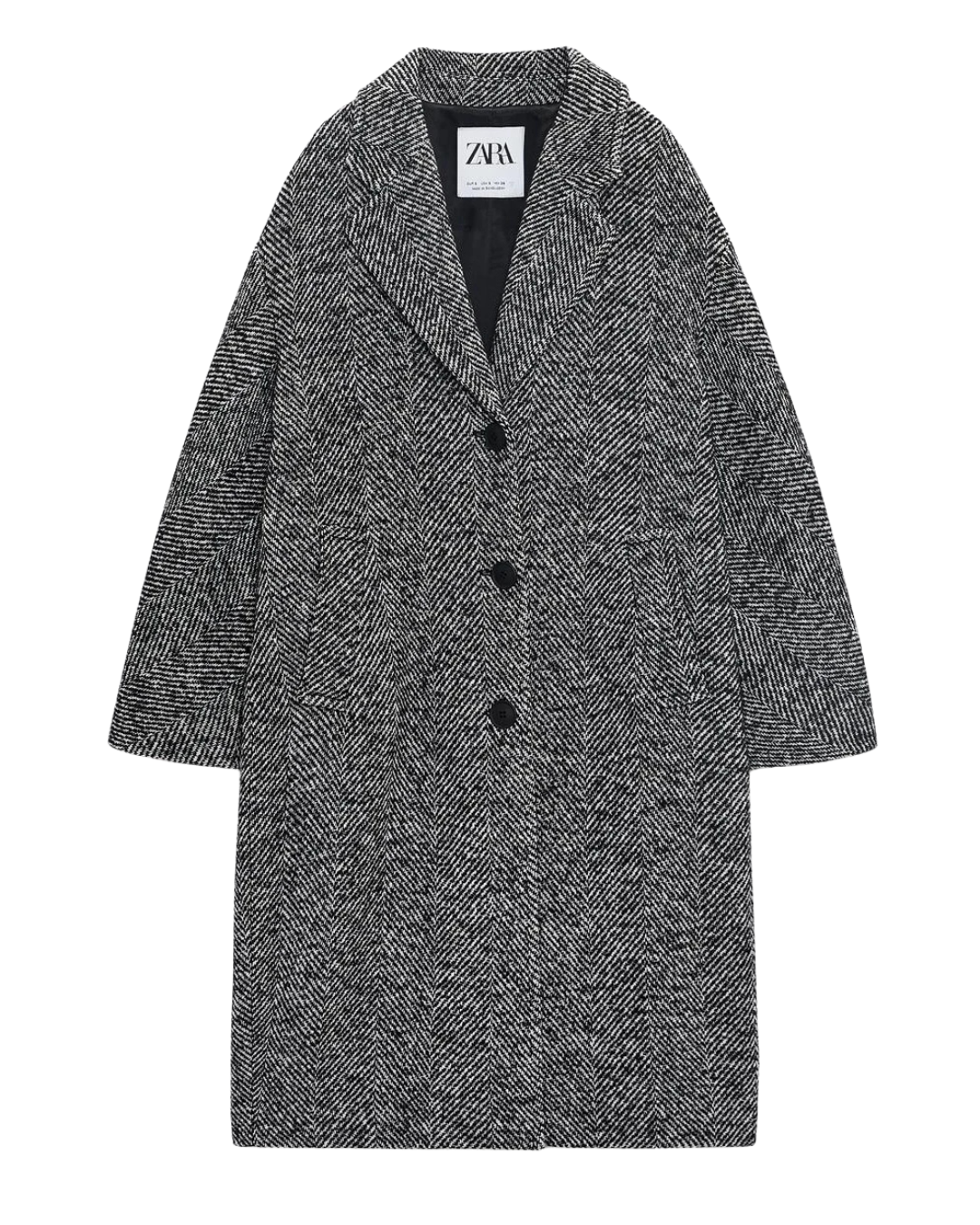 Autumn Mid-Length Houndstooth Coat